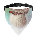 Poodle Portrait Print Over The Collar Dog Bandana