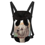 Poodle Portrait Print Pet Carrier Backpack