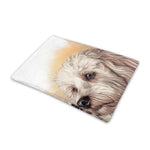 Poodle Portrait Print Pet Cooling Mat Cover