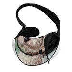 Poodle Portrait Print Pet Sling Carrier