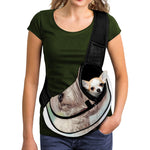 Poodle Portrait Print Pet Sling Carrier