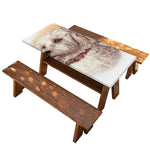 Poodle Portrait Print Picnic Table Cover