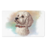Poodle Portrait Print Polyester Doormat