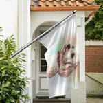 Poodle Portrait Print Polyester Flag