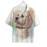Poodle Portrait Print Rayon Hawaiian Shirt