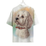 Poodle Portrait Print Rayon Hawaiian Shirt