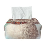 Poodle Portrait Print Rectangle Tissue Box Cover