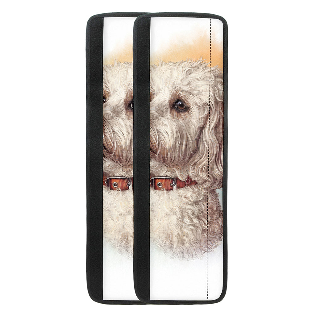 Poodle Portrait Print Refrigerator Handle Covers