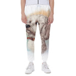 Poodle Portrait Print Scuba Joggers