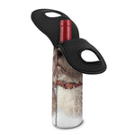 Poodle Portrait Print Single Neoprene Wine Tote
