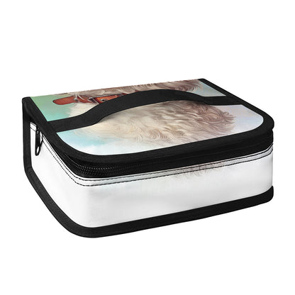 Poodle Portrait Print Small Lunch Bag