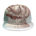 Poodle Portrait Print Snapback Cap