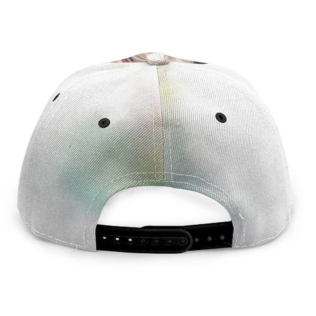 Poodle Portrait Print Snapback Cap