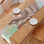 Poodle Portrait Print Table Runner