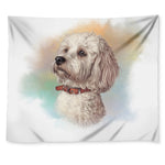 Poodle Portrait Print Tapestry