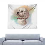 Poodle Portrait Print Tapestry