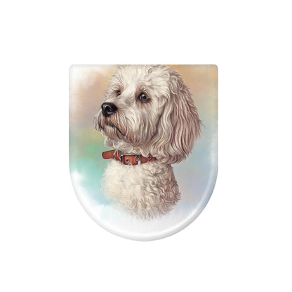 Poodle Portrait Print Toilet Lid Cover