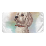 Poodle Portrait Print Towel