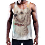 Poodle Portrait Print Training Tank Top