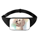 Poodle Portrait Print Waist Bag