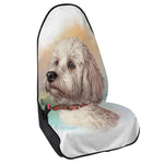 Poodle Portrait Print Waterproof Car Seat Cover