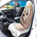 Poodle Portrait Print Waterproof Car Seat Cover