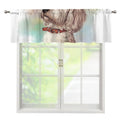 Poodle Portrait Print Window Valance
