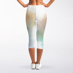 Poodle Portrait Print Women's Capri Leggings