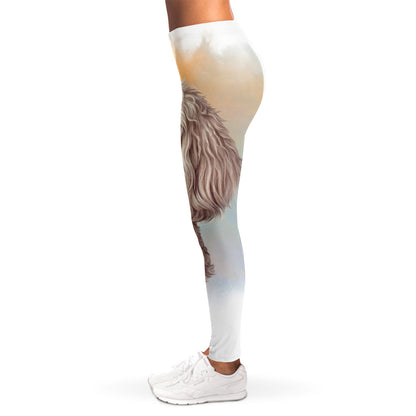 Poodle Portrait Print Women's Leggings