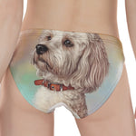 Poodle Portrait Print Women's Panties