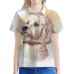Poodle Portrait Print Women's Polo Shirt