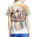 Poodle Portrait Print Women's Polo Shirt
