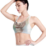 Poodle Portrait Print Women's Sports Bra