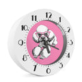 Poodle With Glasses Print Alarm Clock