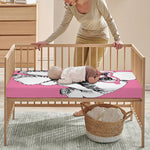 Poodle With Glasses Print Baby Crib Sheet