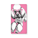 Poodle With Glasses Print Baby Crib Sheet
