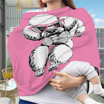 Poodle With Glasses Print Baby Seat Cover