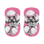 Poodle With Glasses Print Bar Stool Covers