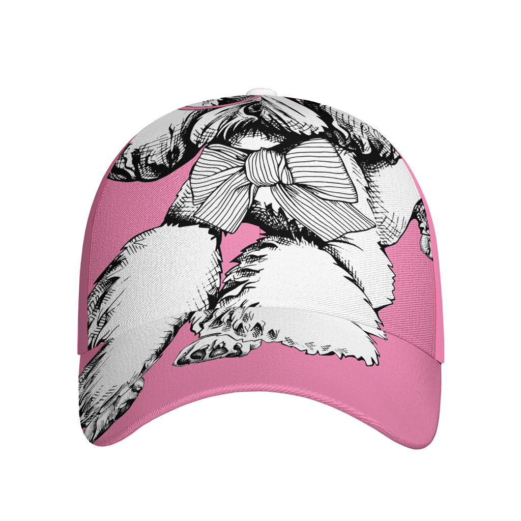 Poodle With Glasses Print Baseball Cap