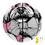 Poodle With Glasses Print Basketball