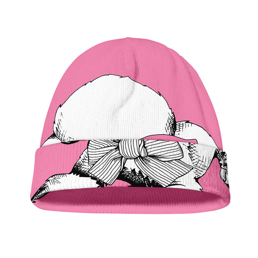 Poodle With Glasses Print Beanie