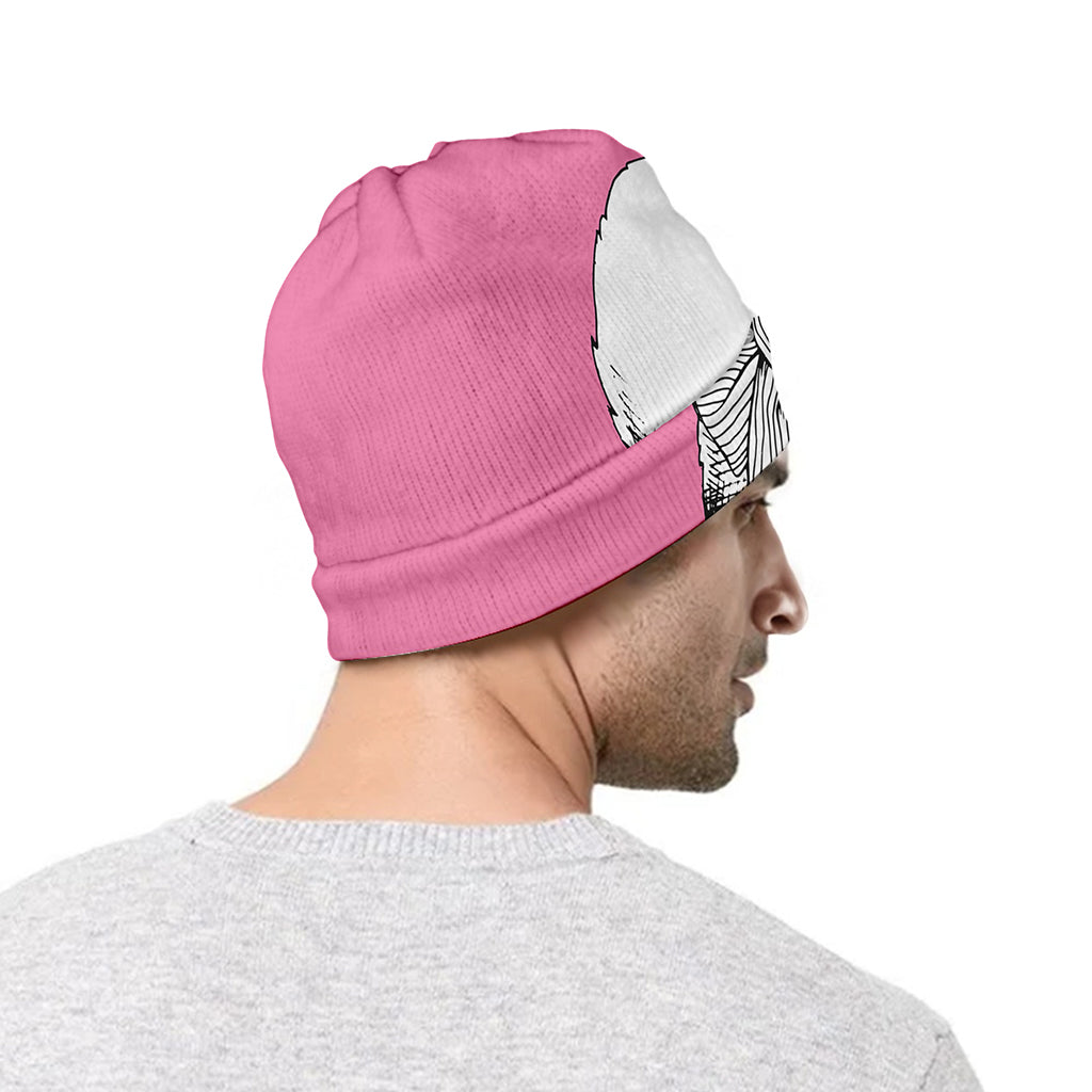 Poodle With Glasses Print Beanie