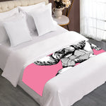 Poodle With Glasses Print Bed Runner