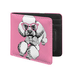 Poodle With Glasses Print Bifold Wallet