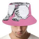 Poodle With Glasses Print Bucket Hat