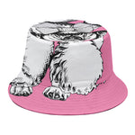 Poodle With Glasses Print Bucket Hat
