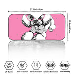 Poodle With Glasses Print Car Windshield Sun Shade