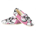 Poodle With Glasses Print Casual Shoes
