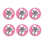 Poodle With Glasses Print Coaster Set