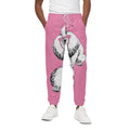Poodle With Glasses Print Cotton Sweatpants